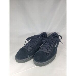 Puma Suede Jr Black/Black/Silver Size 7C US 35511052 Casual Sneaker Shoes